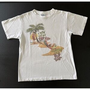 Vtg Margaritaville T Shirt I Blew Out My Flip Flop Size Large 1996 Jimmy Buffet
